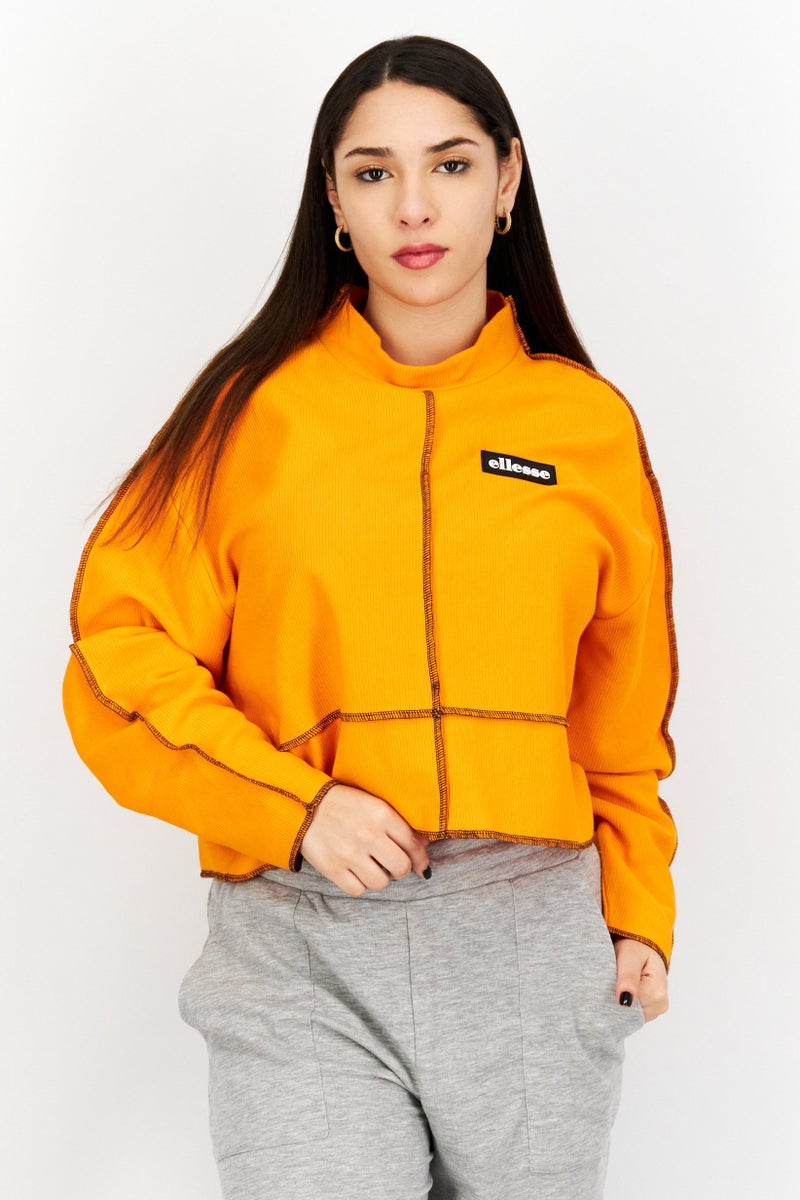Ellesse Women Sportswear Fit Long Sleeve Training Tops, Orange - Image 1